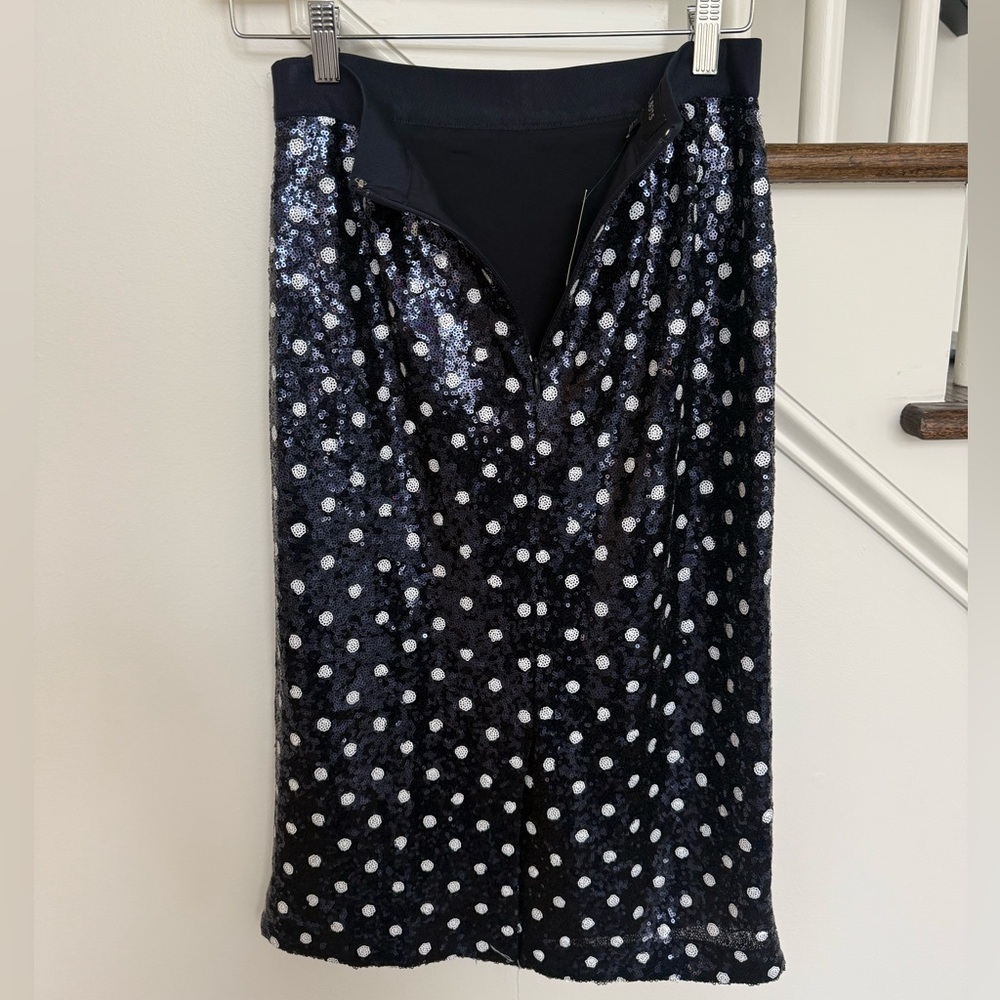 Talbots Martini Polka Dot Sequin Pencil Skirt – Size 2 – NWT ✨ - Picture 6 of 7